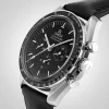 01c38bb7afe8a73bf7caac9b04245437 Omega Speedmaster Men Automatic Black Leather Watch O31032425001002