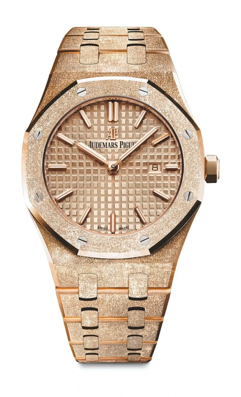 021bc3a97d734ebe4c0681afd984c736 Audemars Piguet Royal Oak Frosted Gold Quartz Gold 67653OR.GG.1263OR.02