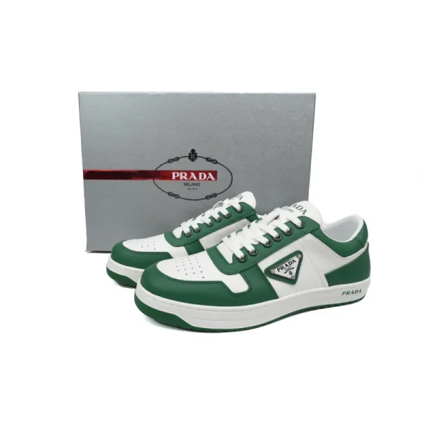 02fb506ec61d58cf481a626fbf4936f1 PK God Batch Prada Downtown Low Sneakers White Green