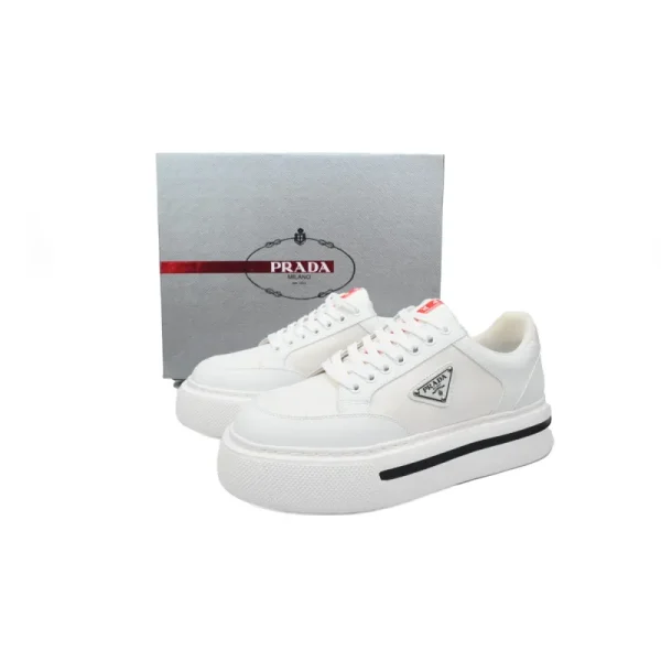 045f9e655268eac814ecf727b1a6f2c4 PK God Batch Prada White plaid platform shoes