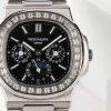 046c9dcd2997ded0fd6461f4028a6566 Patek Philippe Nautilus Black Perpetual Calendar