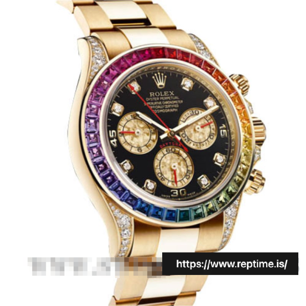 06fdd7f1a33154d0856572f2f77244f8 Rolex Daytona 116598.1 Men Black & Gold 40MM