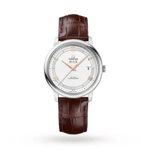081322b6ccd87b16d6682c16f97028c0 Omega De Ville Men Automatic Silver Leather Watch O42413402002002