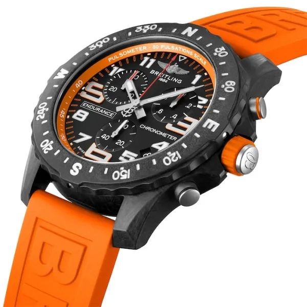 Breitling Endurance Pro Men Quartz Black Rubber Watch X82310A51B1S1