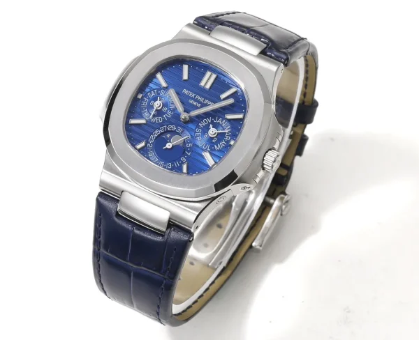 0aaea1d2c59bfe09516127feb151c2f5 Patek Philippe Blue Nautilus Perpetual Watch