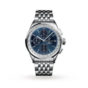 0afd09b21e91a5cacd0792b04808ceed Breitling Premier Men Automatic Blue Stainless Steel Watch A13315351C1A1