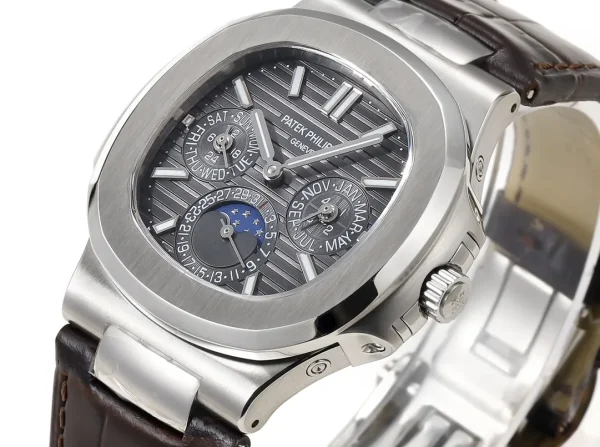 0d831ff38b9a2db6eaa0966837447fa7 Patek Philippe Nautilus Grey Perpetual Watch