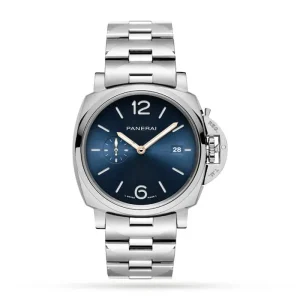 109a95fd7a98485239b5d4449782c443 Panerai Luminor Due Men Automatic Blue Stainless Steel Watch PAM01124