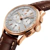 Breitling Premier Men Automatic Silver Alligator Watch RB0118371G1P1