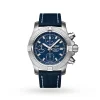 Breitling Avenger Men Automatic Blue Leather Watch A13385101C1X2