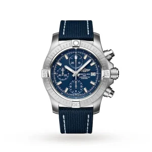 15c17ca00cf2933be2ebf4d701879ccc Breitling Avenger Men Automatic Blue Leather Watch A13385101C1X2