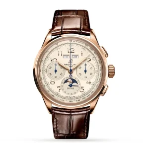 15ef49904a5f0d41ed0d41c4591aec2c Breitling Premier Men Automatic Silver Alligator Watch RB2510371G1P1