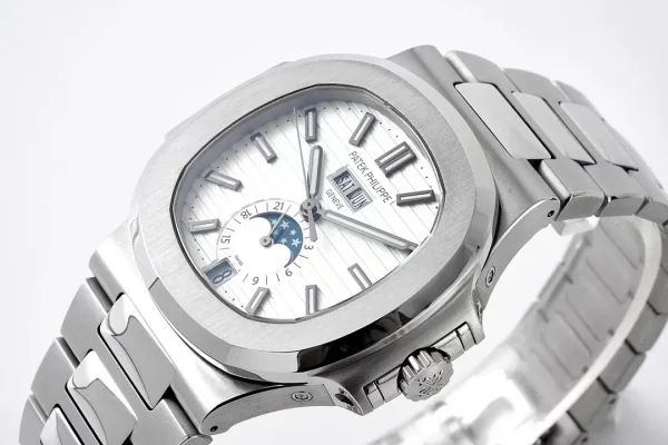 1623ee317e5108c30b76e3101476cd92 Patek Philippe Nautilus Silver Annual Calendar