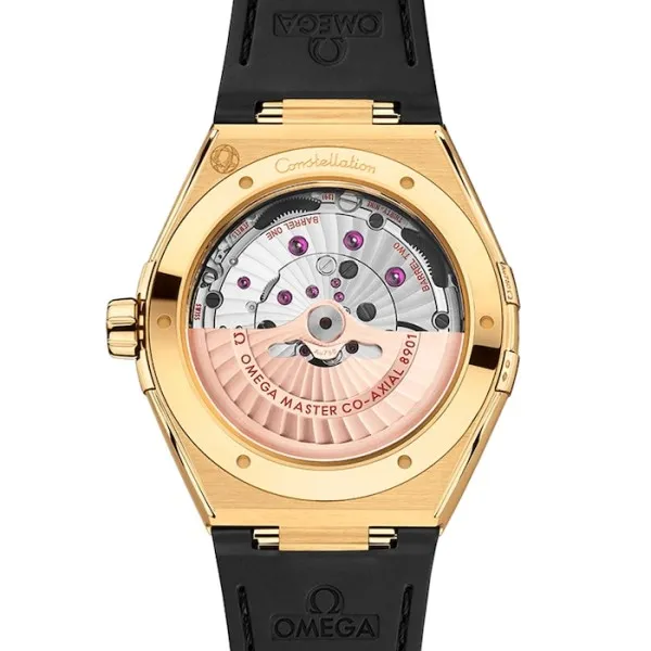 1846b06aed4b89d0cdda132d1b376dd2 Omega Constellation Men Automatic Black Leather Watch O13163412101001