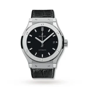189174ccacb7697c23ee56dc4affa93a Hublot Classic Fusion Men Automatic Black Alligator Watch 565.NX.1171.LR