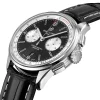 Breitling Premier Men Automatic Black Alligator Watch AB0118371B1P1