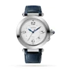Cartier Pasha de Cartier Men Automatic Silver Alligator Watch WSPA0010