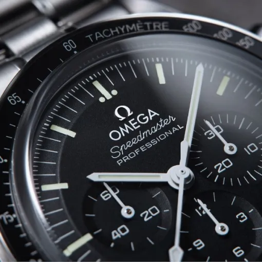 Omega Speedmaster Men Automatic Black Stainless Steel Watch O31030425001002