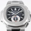 19c1647e9ad203b4339821f0da0e0de4 Patek Philippe 5980 Silver Chronograph Watch