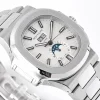 1b0b9e7bf057d27a25b5d0f09b1decaa Patek Philippe Nautilus Silver Annual Calendar