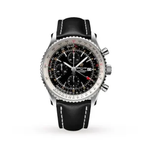 1b2853ff5ae958cd85e2a81ee1675729 Breitling Navitimer Men Automatic Black Leather Watch A24322121B2X1