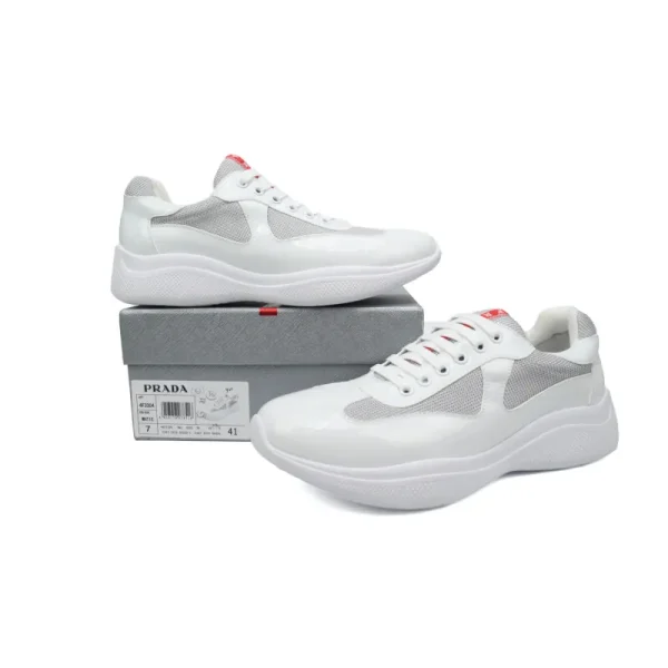 1c8ebdcefaa4502bd8f853ab8cdc548d PK God Batch Prada All white mesh shoes