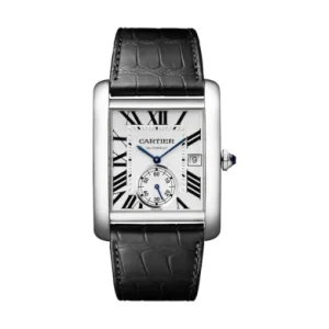 1dd974d9e1af827ee842d19690269265 Cartier Tank MC Men Automatic Silver Alligator Watch W5330003