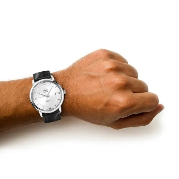 1e4d40810368a03cad8f01202c495d43 Omega De Ville Men Automatic Silver Leather Watch O42413402002001