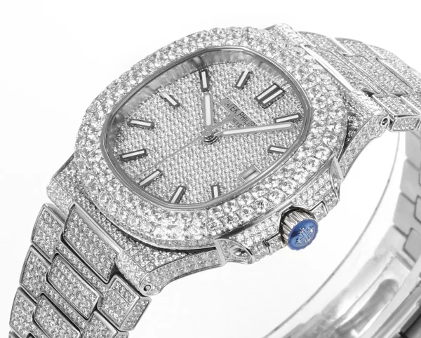 1f52a42e522f46449706f0cc70109c43 Patek Philippe Nautilus Full Star Platinum Watch