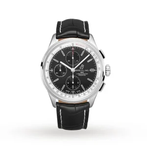 200ad30a21c38f4190eac6a6cf9146eb Breitling Premier Men Automatic Black Crocodile Watch A13315351B1P1
