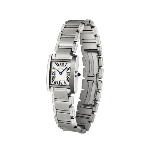2134dbcab0a696139cf13d4c0645f19d Cartier Tank Française Women Quartz Silver Stainless Steel Watch W51008Q3
