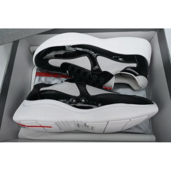 2200d222fd9b5d909ed8dd6ed49f8c35 PK God Batch Prada Net shoes black and gray