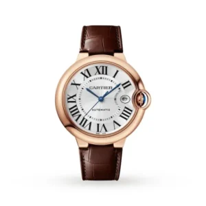 227a8f0950afe5e245d40b85bceecdf7 Cartier Ballon Bleu de Cartier Men Automatic Silver 18ct Rose Gold Watch WGBB0035