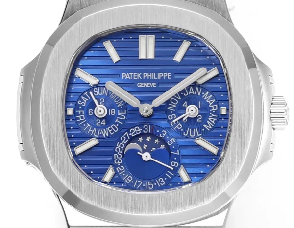 236f163846f5245b7a0b7e2aeb739fb3 Patek Philippe Blue Nautilus Perpetual Calendar