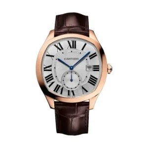 2384a46002b39063c50674b9a8e08c79 Cartier Drive de Cartier Men Automatic Silver Alligator Watch WGNM0003