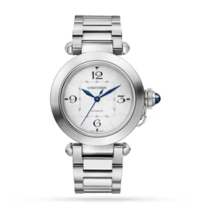 23a5c72b792064273072ca8333fbded9 Cartier Pasha de Cartier Women Automatic Silver Stainless Steel Watch WSPA0013