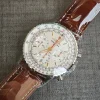 Breitling Navitimer Men Automatic Silver Stainless Steel Watch AB0139211G1A1