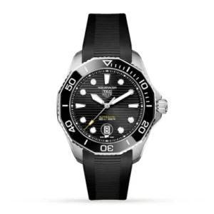 2691c9ad2c2e0af994f588403646caa2 TAG Heuer Aquaracer Men Automatic Black Rubber Watch WBP201A.FT6197