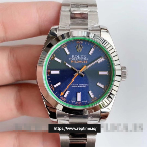 2bd02a87a43410154e5d2672c098fb3a Rolex Milgauss 116400.2 Men Blue 40MM