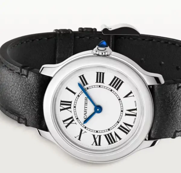 Cartier Ronde Must Women Quartz Silver Calf Watch WSRN0030