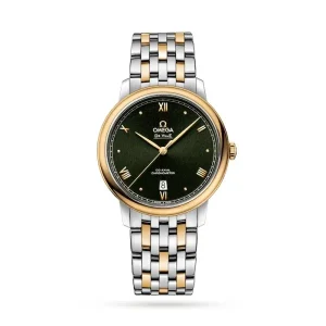 2d644ce2b60b5032bf9c9c0a0775a929 Omega De Ville Men Automatic Green Stainless Steel & 18ct Gold Watch O42420402010001
