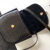 2dabc034a56b26122327a8b9cf9baa02 KAIA SMALL SATCHEL IN SHINY CROCODILE-EMBOSSED LEATHER