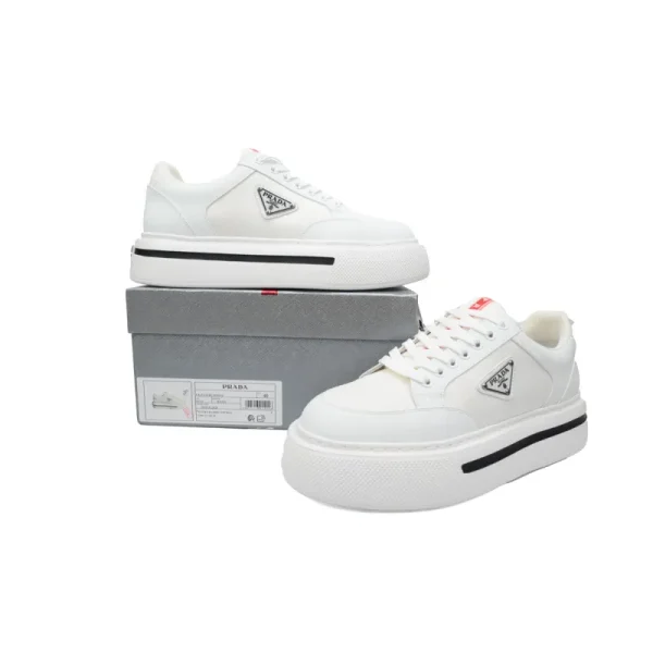 2dbaa98eea256f2a2345d6c999a1ecb8 PK God Batch Prada White plaid platform shoes