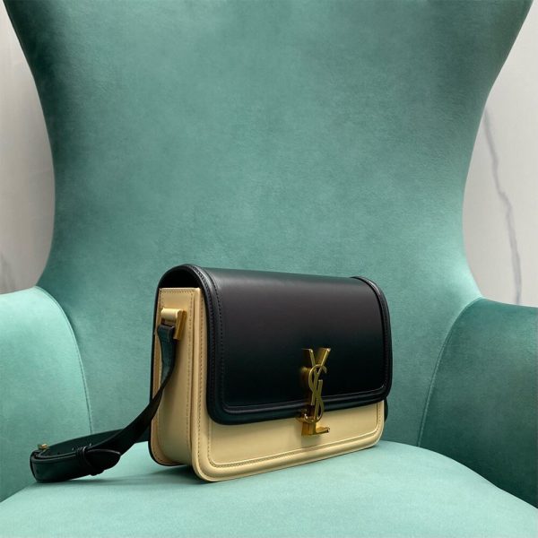 2e4c9d653344af866a65a78b9c60a4dc SOLFERINO MEDIUM SATCHEL IN BOX SAINT LAURENT LEATHER