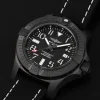 Breitling Avenger Men Automatic Black Leather Watch V17319101B1X2