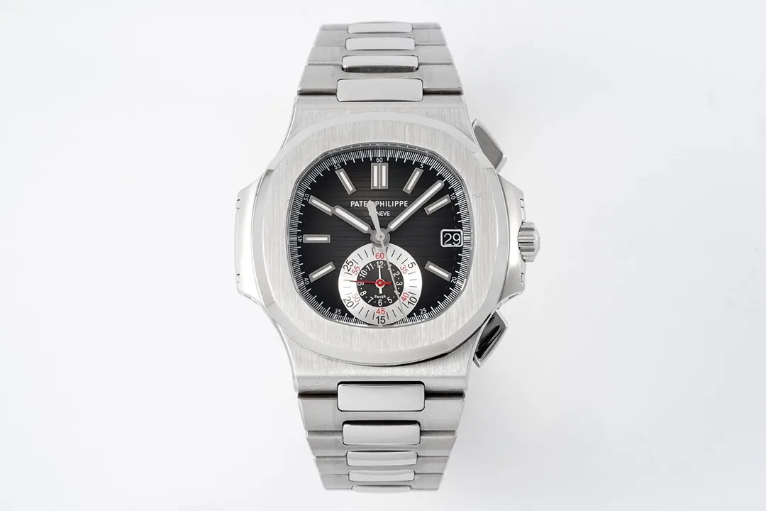 2fd4c0d8a8922942d67ad1aada79ba68 Patek Philippe 5980 Silver Black Watch