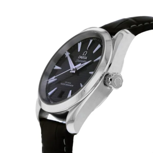 2ff7326bf154905038f9891b0d09221d Omega Seamaster Aqua Terra Men Automatic Black Leather Watch O22013382001001