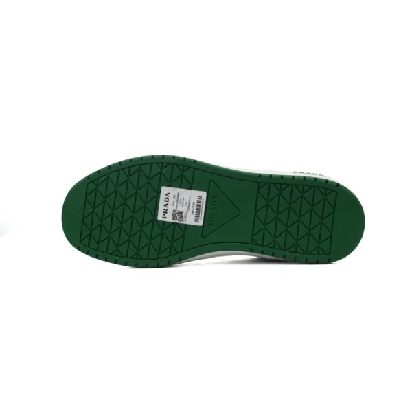 30e6acf51dc367bbe86b7d26b61bbd74 PK God Batch Prada Downtown Low Sneakers White Green