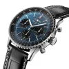 Breitling Navitimer Men Automatic Blue Alligator Watch AB0139241C1P1