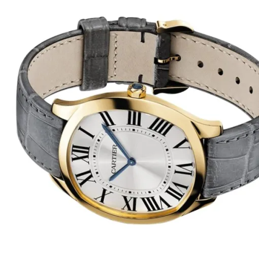Cartier Drive de Cartier Men Automatic Silver Leather Watch WGNM0011